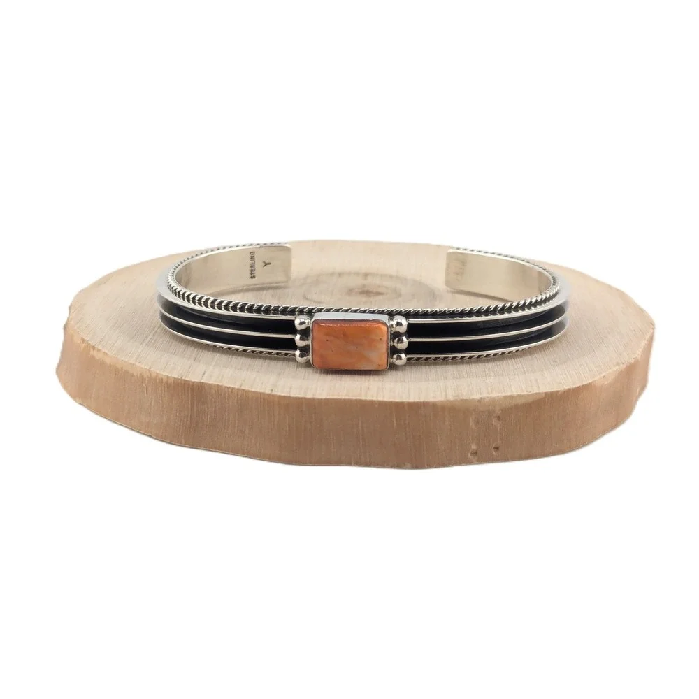 Native‎ American Bracelet Handmade and Signed Navajo Jewelry size 7 ***